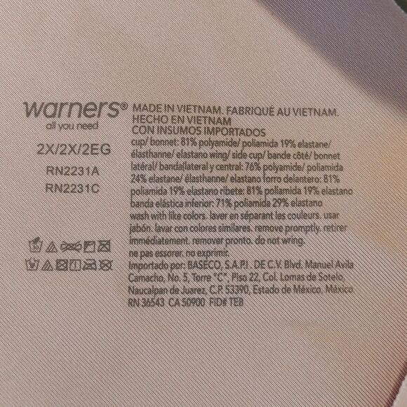 Warner's Women's No Side Effects Wire-Free Back Smoothing Contour Bra - Picture 7 of 10